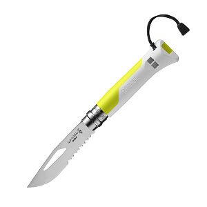 Нож Opinel №8 Fluo Yellow, желтый, 002320